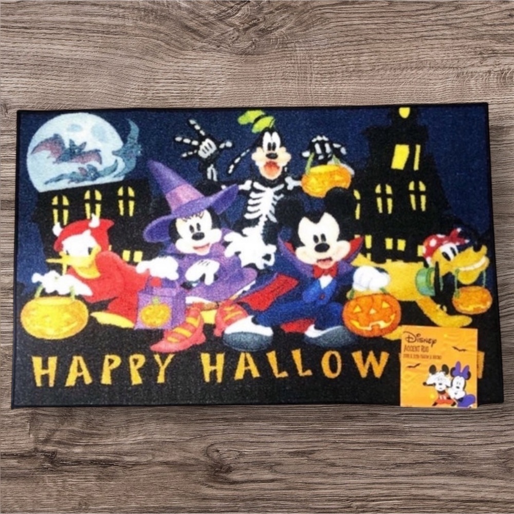 Disney Mickey and Friends Halloween Mat / Rug NWT